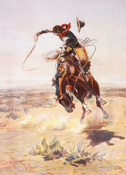 File:Charles Marion Russell - A bad hoss (1904).png