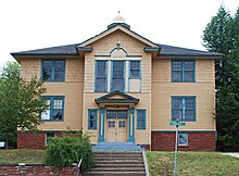 Chassell School Complex 1912 high school building Chassell School Complex B 2009.jpg