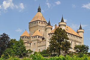 Vufflens Castle from the south-east