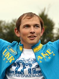 Юрій Чебан на Олімпійському уроці в Умані19 жовтня 2012 року