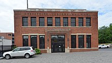 Chesapeake Western Railway terminal, Harrisonburg, VA Chesapeake Western Railway building front 2021-06-07 093110 1 crop.jpg