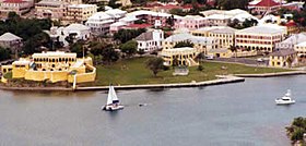 Aerial view of Christiansted