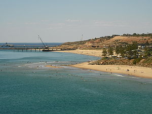 Christie's Beach in de buurt van Adelaide