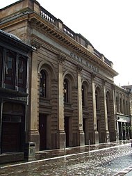 Glasgow City Halls, where Gaughan played Handful of Earth live in 2007. City Halls - geograph.org.uk - 1598430.jpg