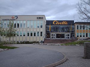 A fábrica Cloetta em Ljungsbro