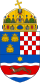 Escudo de armas de Croacia (1868-1918) con crown.svg