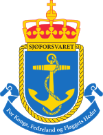 Brasão da Marinha Real da Noruega.