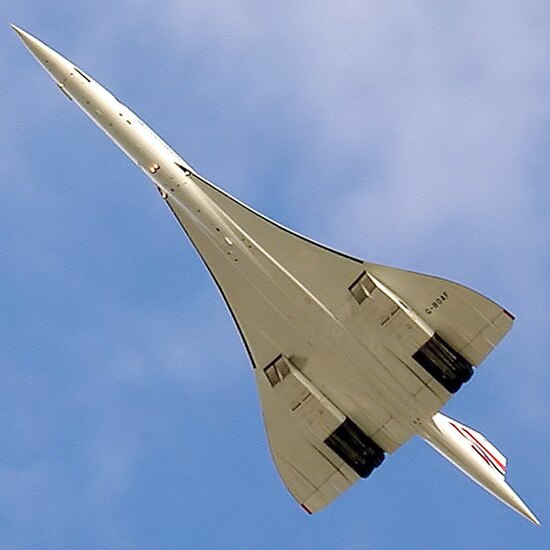 Aérospatiale-BAC Concorde shows off its ogee wing