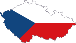 Tschechien in den Nationalfarben