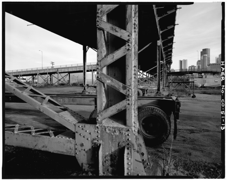 File:DETAIL VIEW OF ROADWAY SUPPORTS - Twentieth Street Viaduct, Spans Platte River Valley between Thirty-third Avenue and Blake Street, Denver, Denver County, CO HAER COLO,16-DENV,59-13.tif