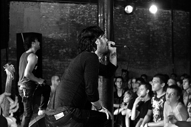 Dance Gavin Dance performing for the Scream It Like You Mean It tour in 2010.