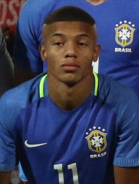 Neres with Brazil U20 in 2017