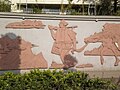 Decorated wall along Kunming street