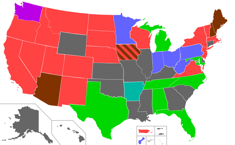 File:Democratic presidential primary delegate map, 1972.svg