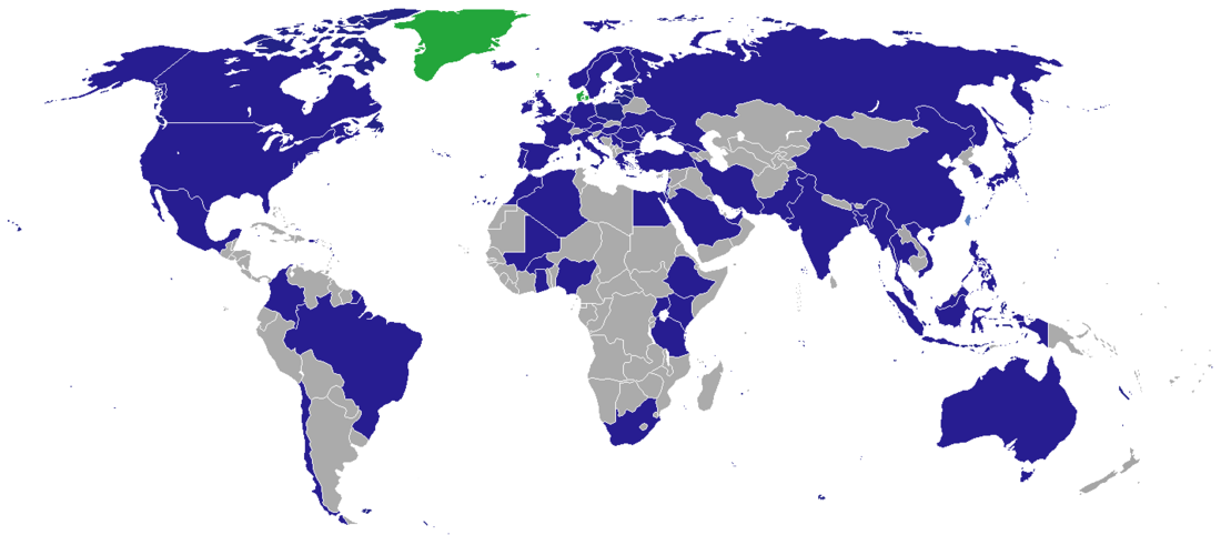 Représentations diplomatiques du Danemark