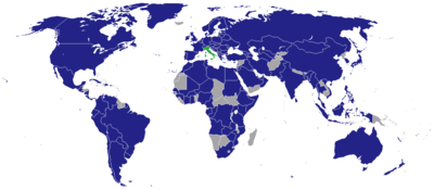 Liste Der Auslandsvertretungen Italiens: Botschaften und Konsulate, Ständige Vertretungen bei internationalen Organisationen, Siehe auch