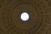 The Ancient Roman oculus of the Pantheon (Rome, Italy)