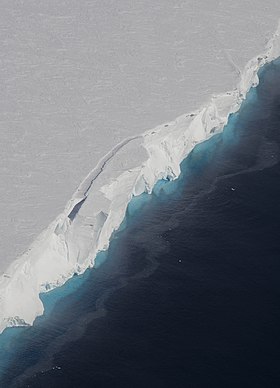 Luchtfoto van de rand van de Dotson Barrier