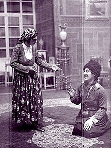 Duet of Telli and Vali from Arshin Mal Alan (Baku Turkic Workers' Theatre, 1928).jpg
