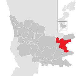 Location within Güssing district