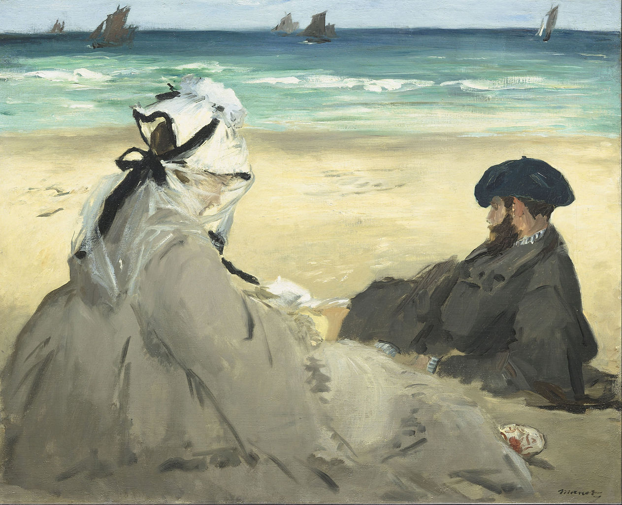 Fichier:Edouard Manet - On the Beach - Google Art Project.jpg