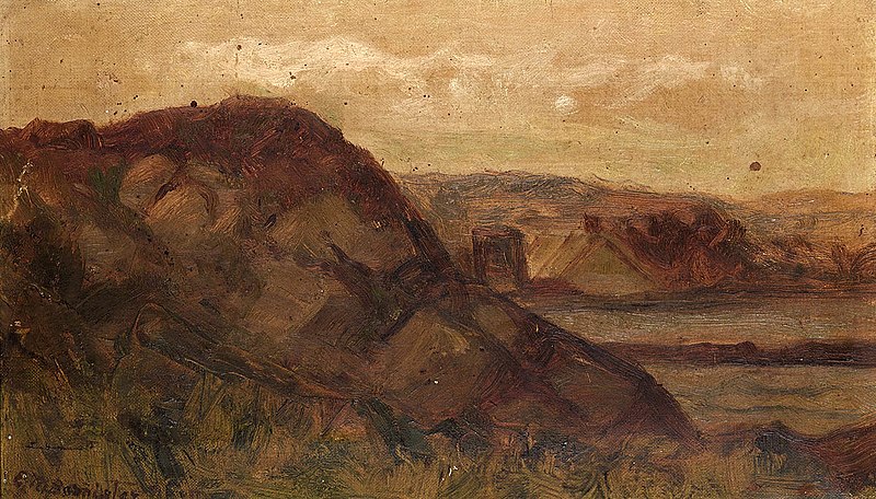 File:Edward Mitchell Bannister - Untitled (landscape with rocks) - 1983.95.135 - Smithsonian American Art Museum.jpg
