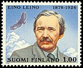 The 1978 postage stamp decipting Eino Leino