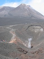 Climbing the volcano