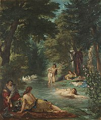 Eugène Delacroix - Koupající se (1854) .jpg