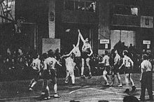 Game between Estonia and Lithuania at EuroBasket 1937. EuroBasket 1937. Lithuania versus Estonia.jpg