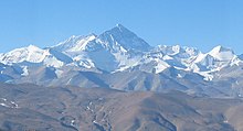 Contraforts del Mont Everest (Himàlaia) Vista des del vessant tibetà