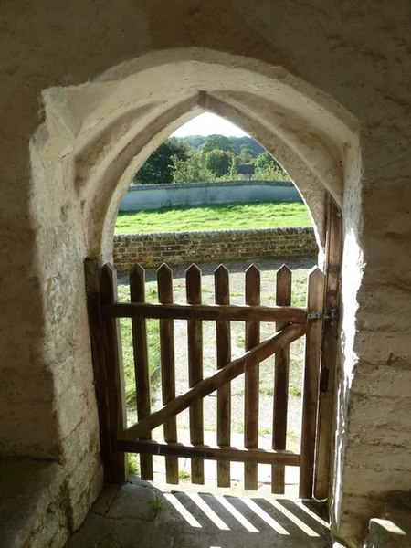 File:Exiting Whitcombe Church - geograph.org.uk - 3158886.jpg