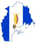 Thumbnail for File:Flag map of Kingdom of Buganda.png