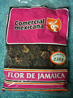 Comercial Mexicana brand Flor de Jamaica (Hibiscus flower) Flor de Jamaica.JPG