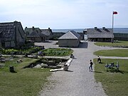 A photograph of Fort Michilimackinac in Mackinaw City, Michigan (taken on 9 July 2004) Fort Michilimackinac 2.jpg