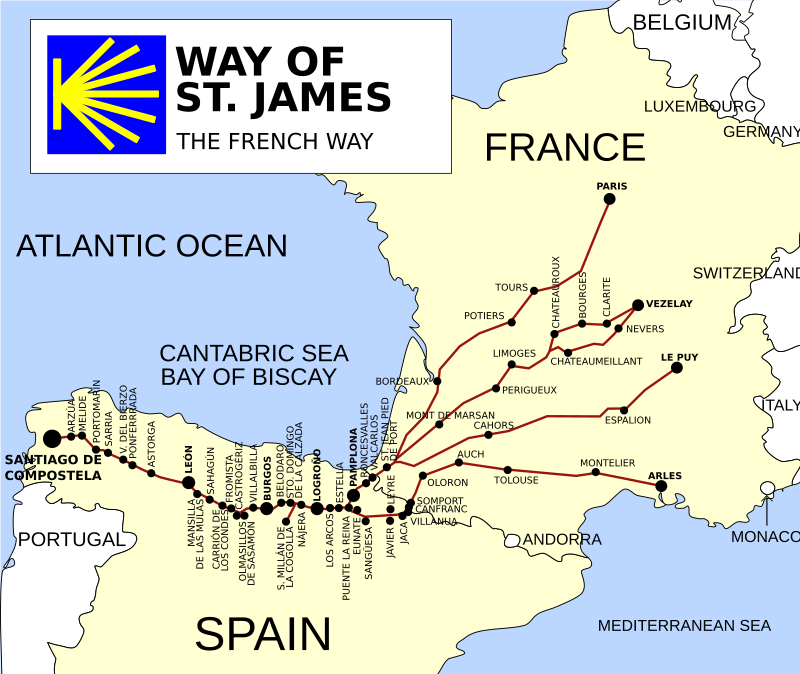 El Camino de Santiago Pilgrimage Routes in Spain