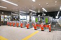 福岡市交通局の改札口（2022年12月）