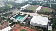 Madya, Tennis Indoor, and Tennis Outdoor arenas GBK Madya and Tennis Stadiums.jpg