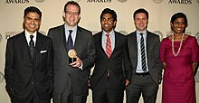 Ravi Agrawal at the Peabody Awards in 2012 in New York City GPS peabody 2012.jpg