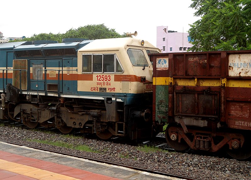 File:GTY based WDG-4 locos with Freight Tanker at Malkajgiri 04.JPG