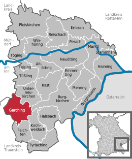 Garching an der Alz - Localizazion