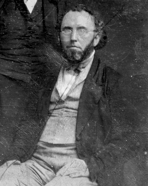 Ripley, sometime between 1849 and 1860; detail from Mathew Brady's daguerreotype of the New York Tribune editorial staff