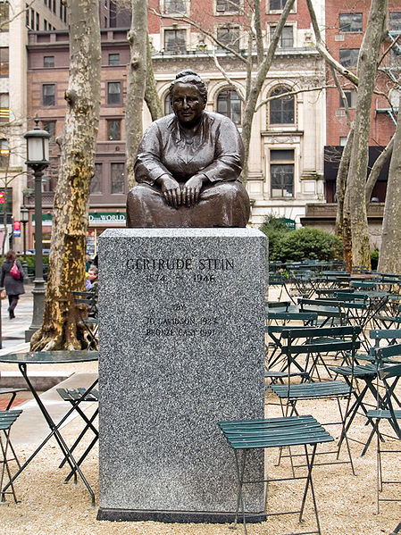 File:Gertrude Stein statue in NYC.jpg