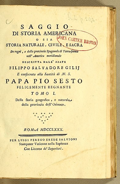 File:Gilii Saggio di storia americana 1780 title page.jpg