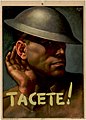 Gino Boccasile: Tacete! (Italian WWII propaganda poster 1941)