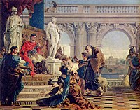 Джованні Баттіста Тьєполо, Меценат представляє імператору Августу красні мистецтва