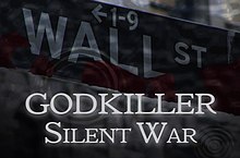 Godkiller: Silent War audiobook cover (2009). Godkiller Silent War audiobook.jpg