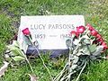 Grave of Lucy Parsons 1may2015 by IWPCHI.jpg