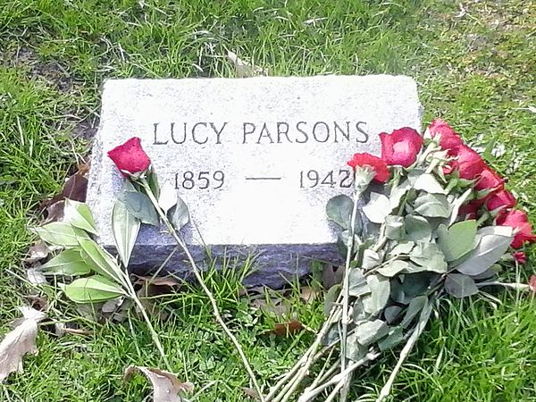 The grave of Parsons at the German Waldheim Cemetery