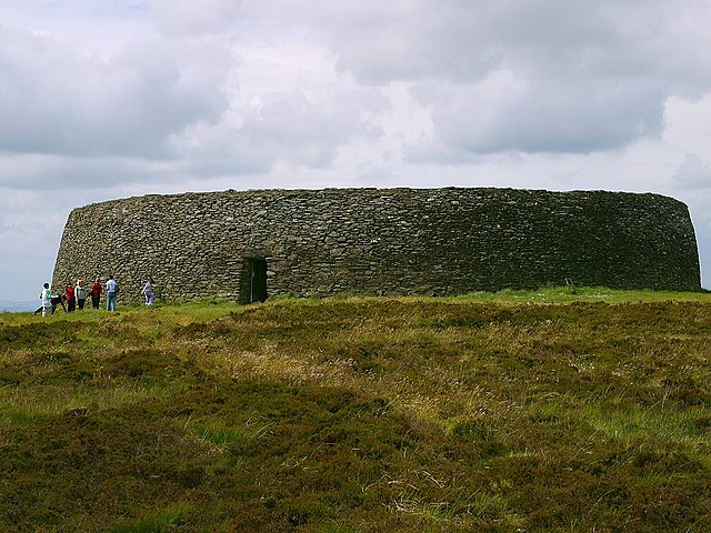 Exterior view of the Ringfort Grianan of Aileach situated in County Donegal